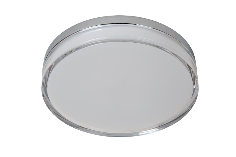 Lucide PLANO - Flush ceiling light Indoor/Outdoor - Ø 28 cm - LED Dim. - CCT - 1x16W 2700K/4000K - IP44 - Opal